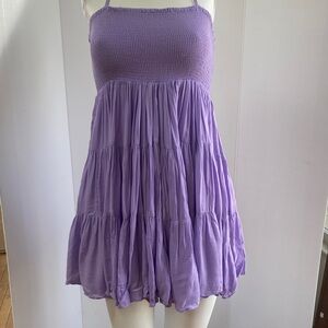Free People Purple Tiered Dress